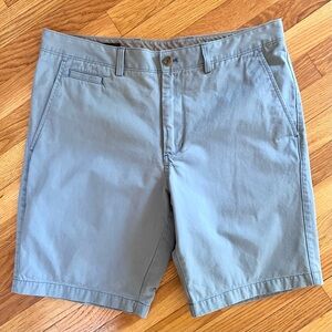 Nordstrom Men's Shop Blue Flat Front Chino Shorts (36) Excellent Condition